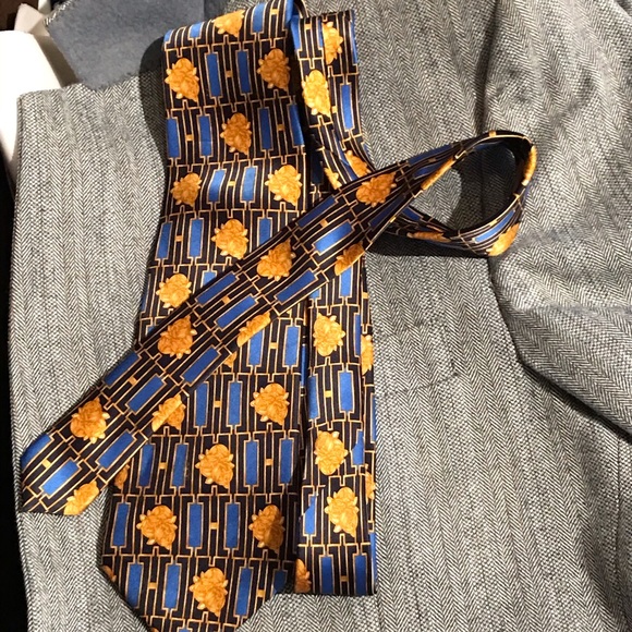 LAVIN OF PARIS SILK MEN’S TIE LUXURIOUS DESIGNER TIE MADE IN FRANCE LIKE NEW - Picture 3 of 7